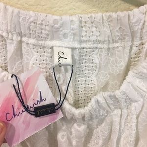Chicwish Dresses - NWT Chicwish white off the shoulder dress Chicwish Dresses - NWT Chicwish white off the shoulder dress